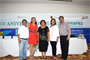 Ganadores del Proyecto de “Experiencias Educativas Exitosas 2017”, Mtra. Patricia Guadalupe Acero Acero, y Mtro.  Luis Sergio Martínez Guzmán; junto con el Comité Evaluador.